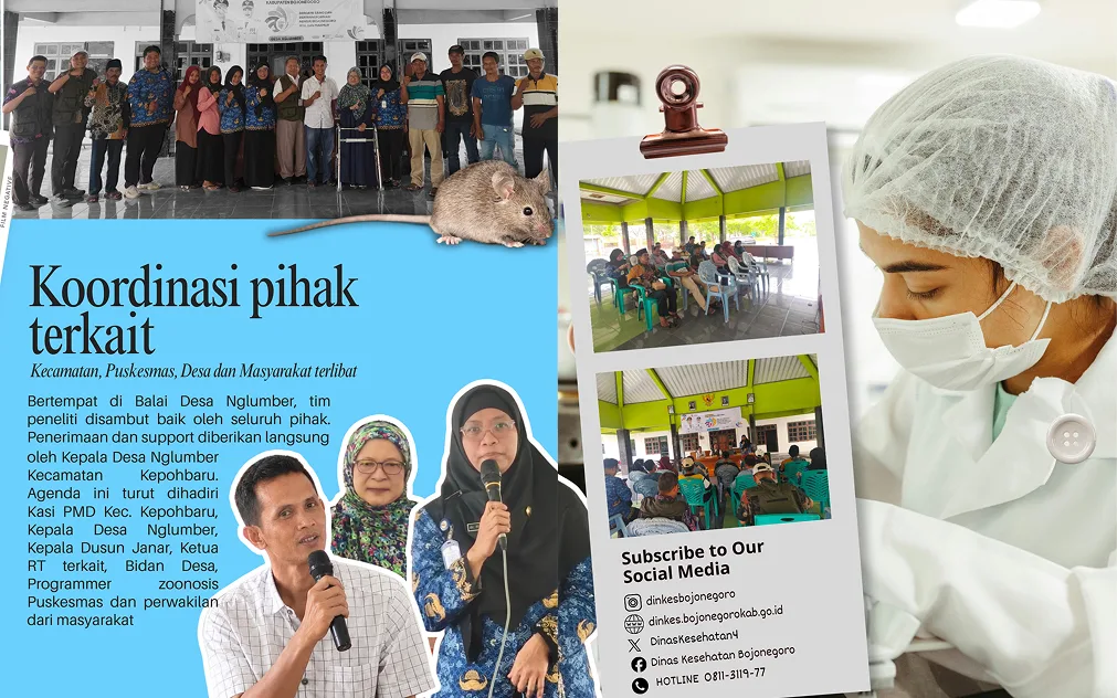 Dinkes Bojonegoro Mendukung Penelitian Deteksi Patogen Murine Typhus (Rickettsiosis) secara Molekuler di  Ds. Nglumber, Kec. Kepohbaru Oleh tim peneliti Badan Riset dan Inovasi Nasional (BRIN) (2)
