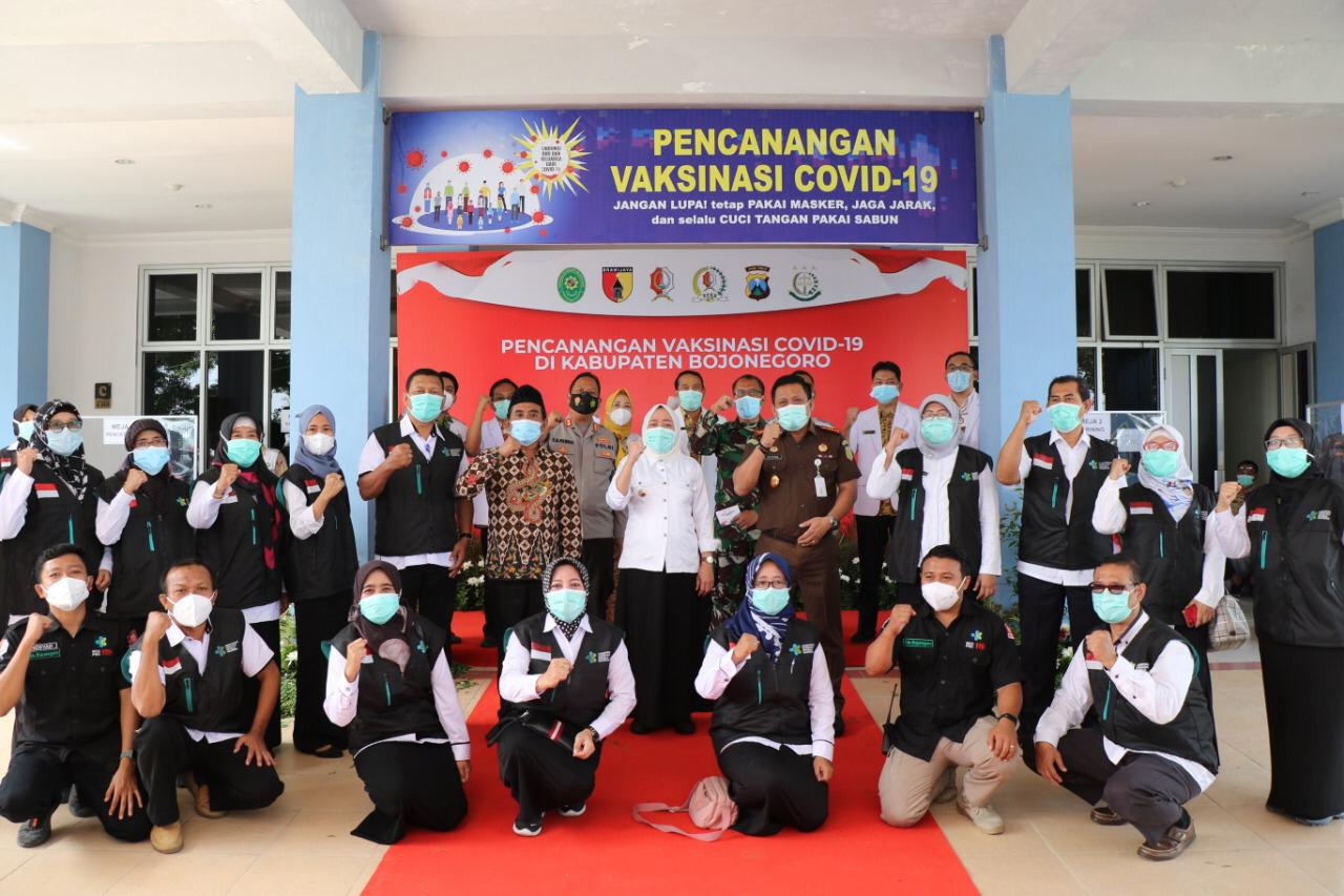 Pencanangan Vaksinasi Covid-19 Di Kabupaten Bojonegoro