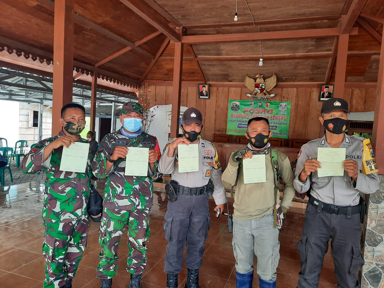 Pemeriksaan Rapid Swab Antigen kepada TNI Polri dan Pemdes