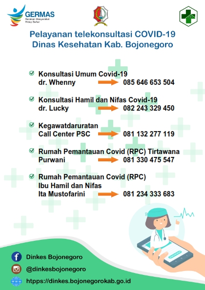 Pelayanan Telekonsultasi Covid-19 Kab. Bojonegoro