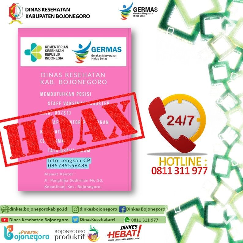 Informasi HOAX Lowongan Pekerjaan