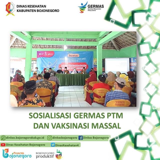 Sosialisasi Germas PTM dan Vaksinasi Massal
