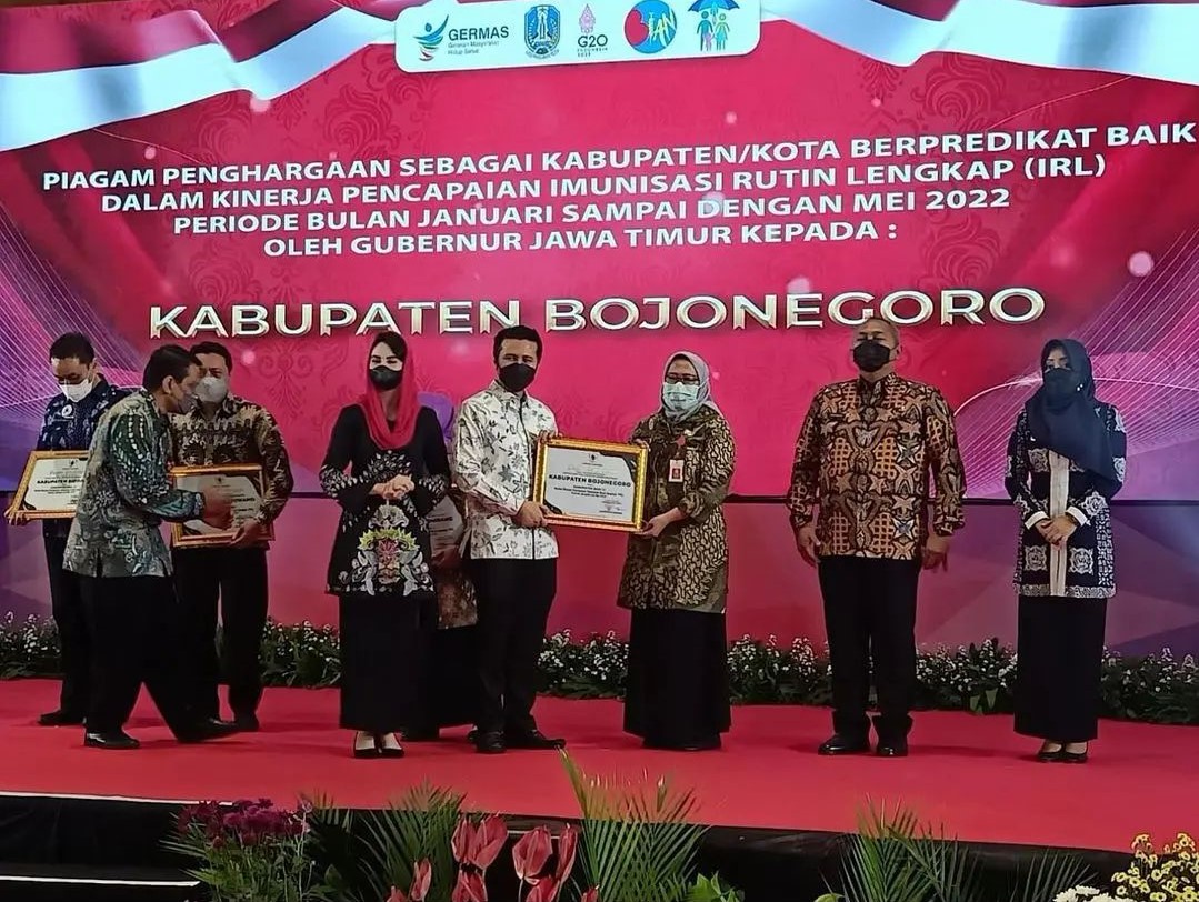 Kabupaten Bojonegoro Berpredikat Baik Dalam Kinerja Pencapaian Imunisasi Rutin Lengkap (IRL)
