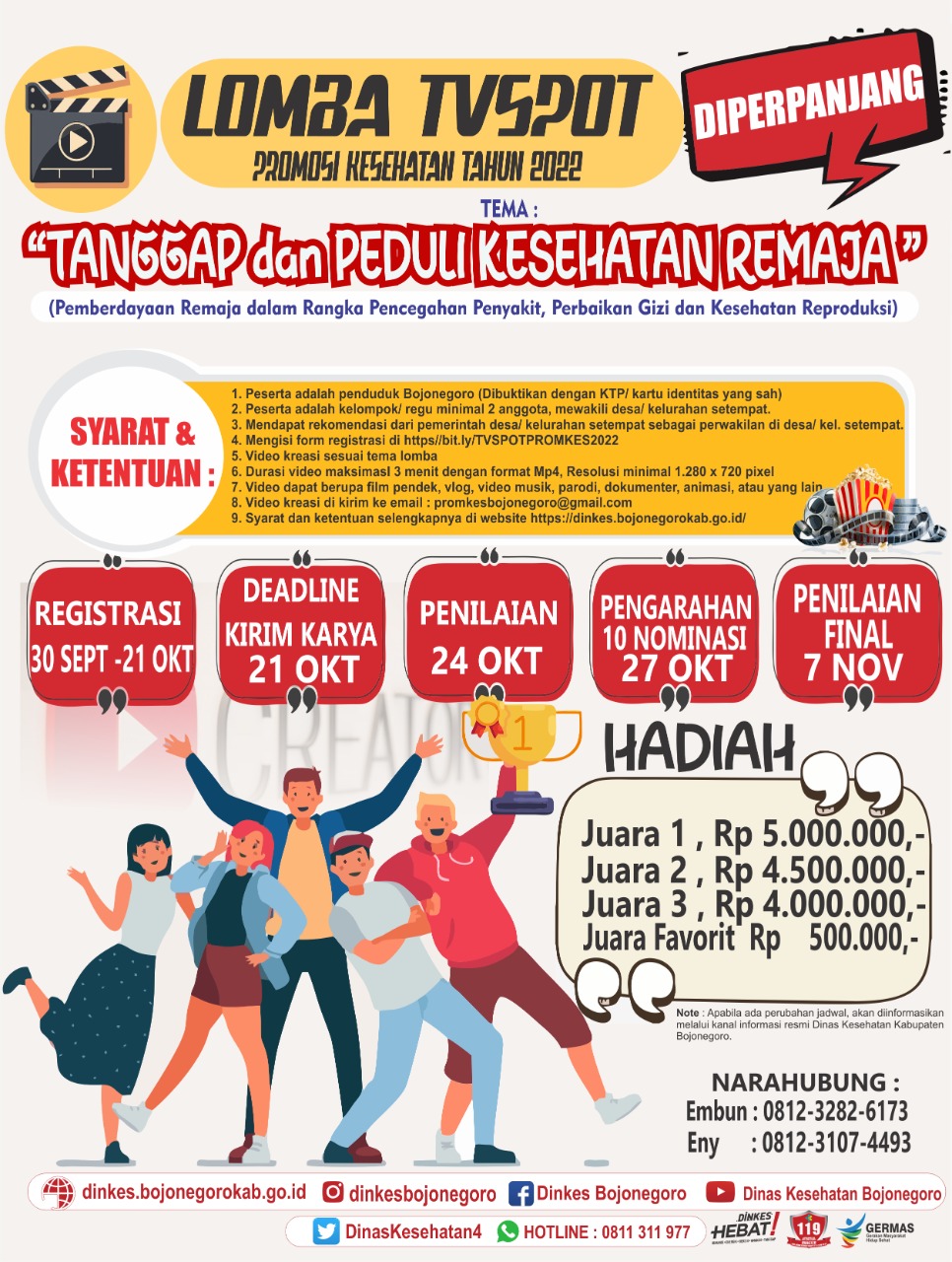 PERUBAHAN JADWAL LOMBA TV SPOT