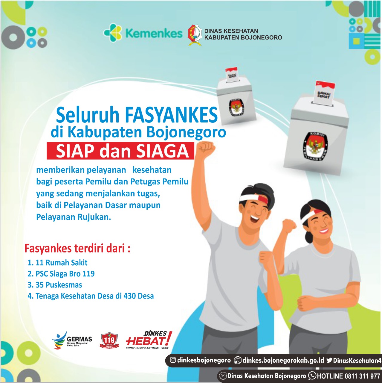 Jelang Pemilu Serentak, Dinkes Bojonegoro Siapkan Layanan Kesehatan 24 Jam