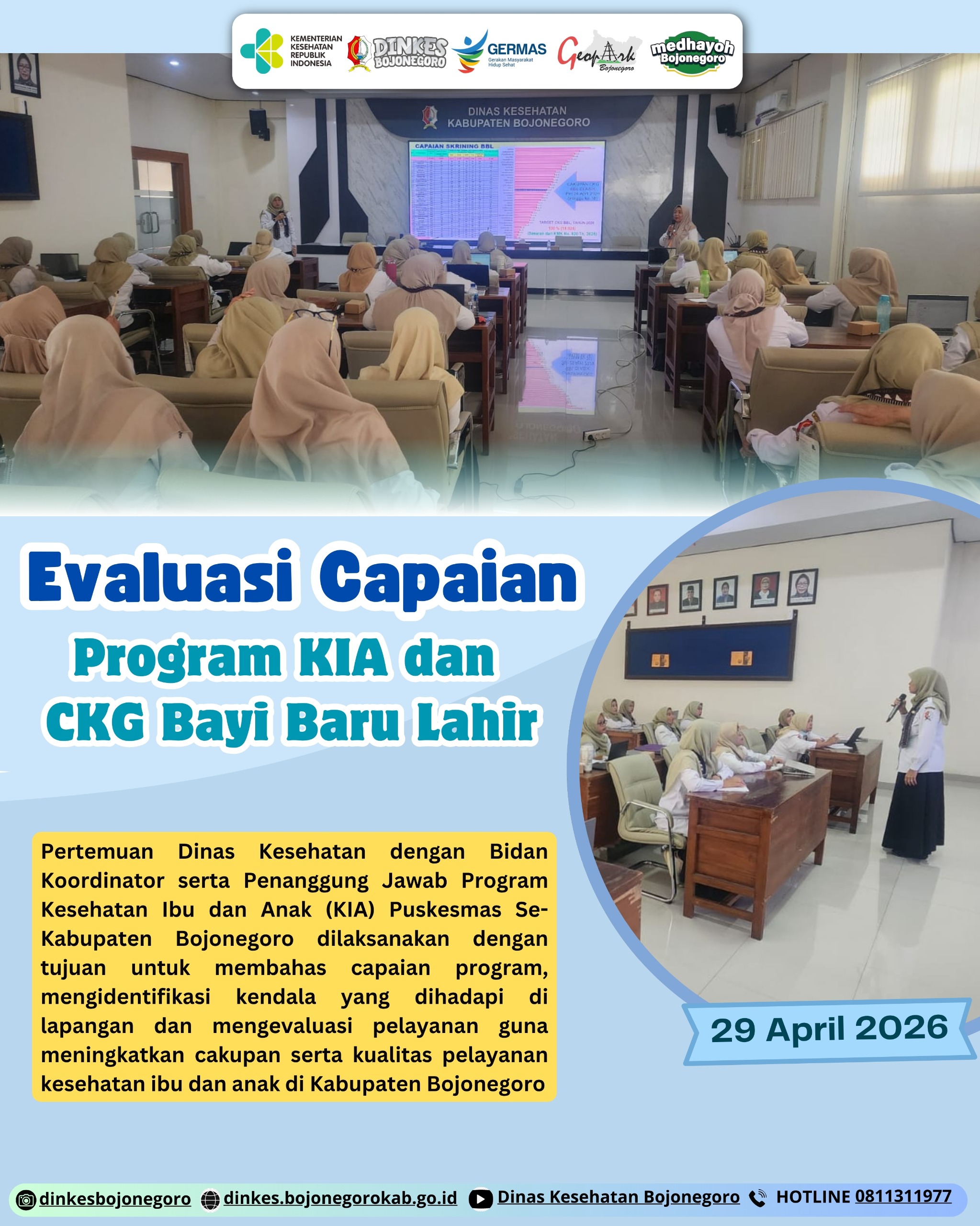 Evaluasi Capaian Program KIA dan CKG Bayi Baru Lahir