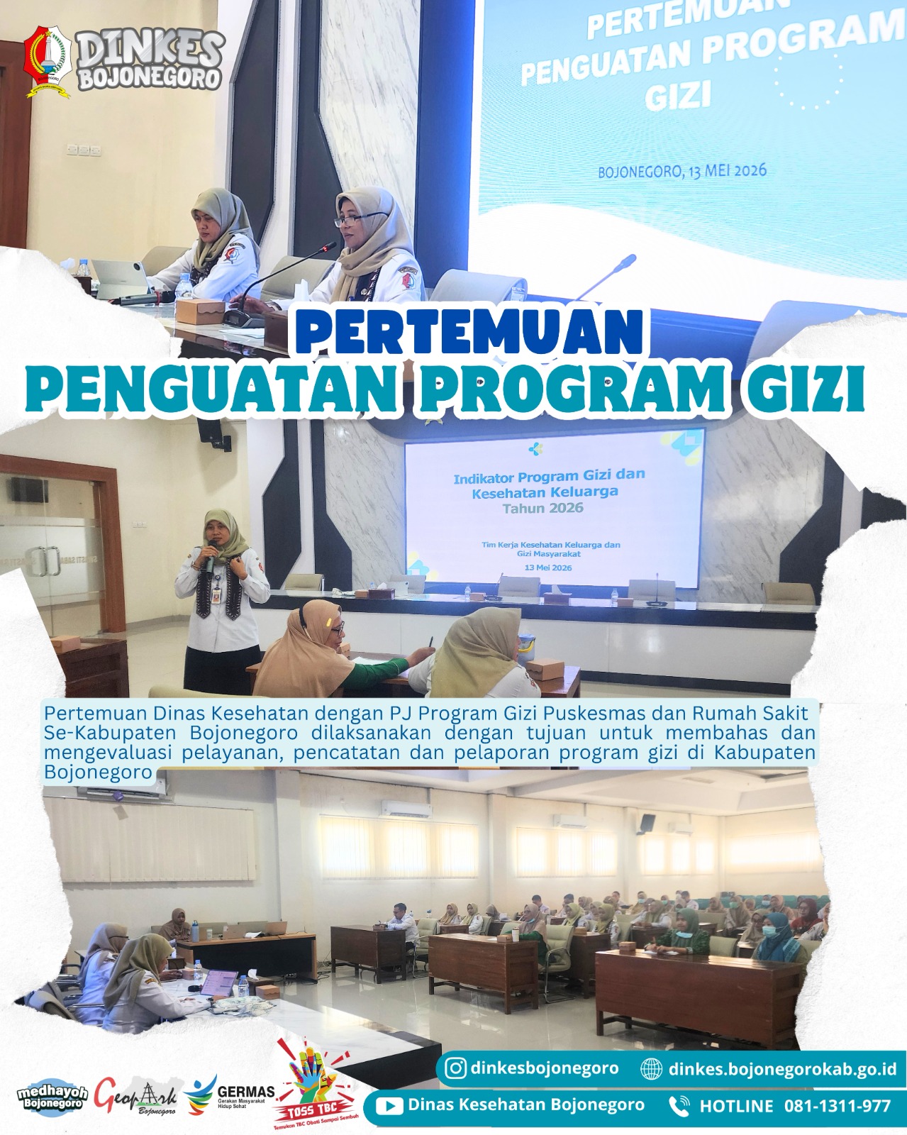 Penguatan Program Gizi, Wujudkan Generasi Bojonegoro yang Sehat, Bahagia, Makmur, dan Membanggakan
