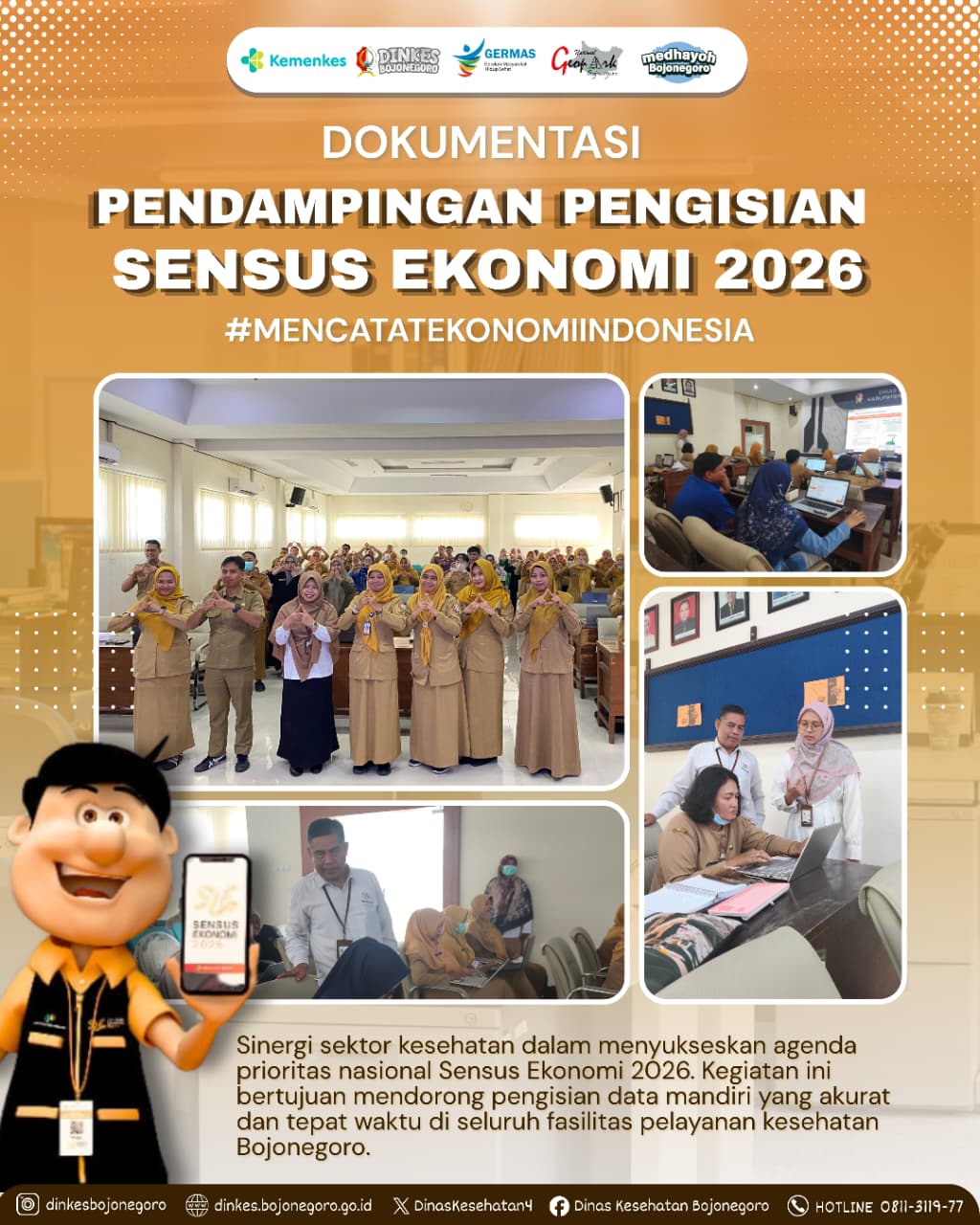 Dinkes dan BPS Bojonegoro: Koordinasikan RS, Puskesmas, dan Klinik Sukseskan Sensus Ekonomi 2026