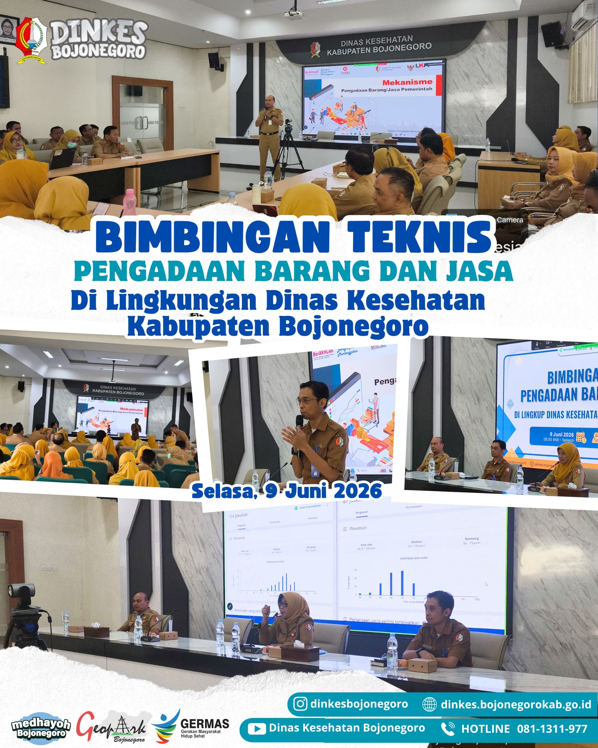 Dinas Kesehatan Kabupaten Bojonegoro Selenggarakan Bimbingan Teknis Pengadaan Barang dan Jasa