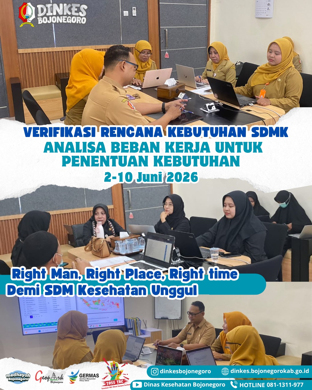 Optimalkan Perencanaan Tenaga, Dinkes Bojonegoro Gelar Verifikasi Rencana Kebutuhan Tahun 2026