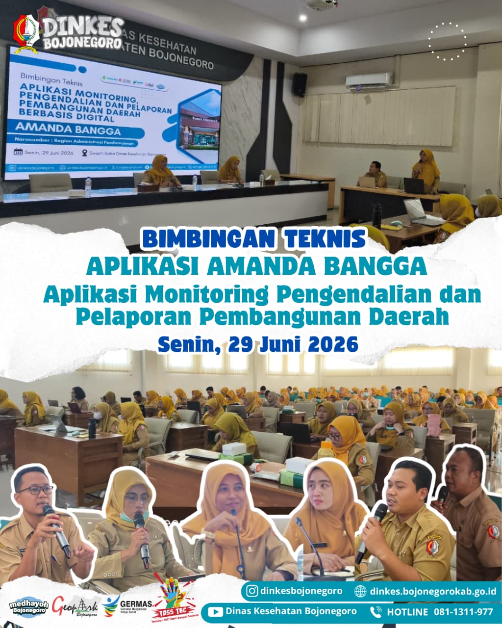Dinkes Bojonegoro Siap Terapkan Aplikasi "Amanda Bangga" dari Bagian Administrasi Pembangunan Setda