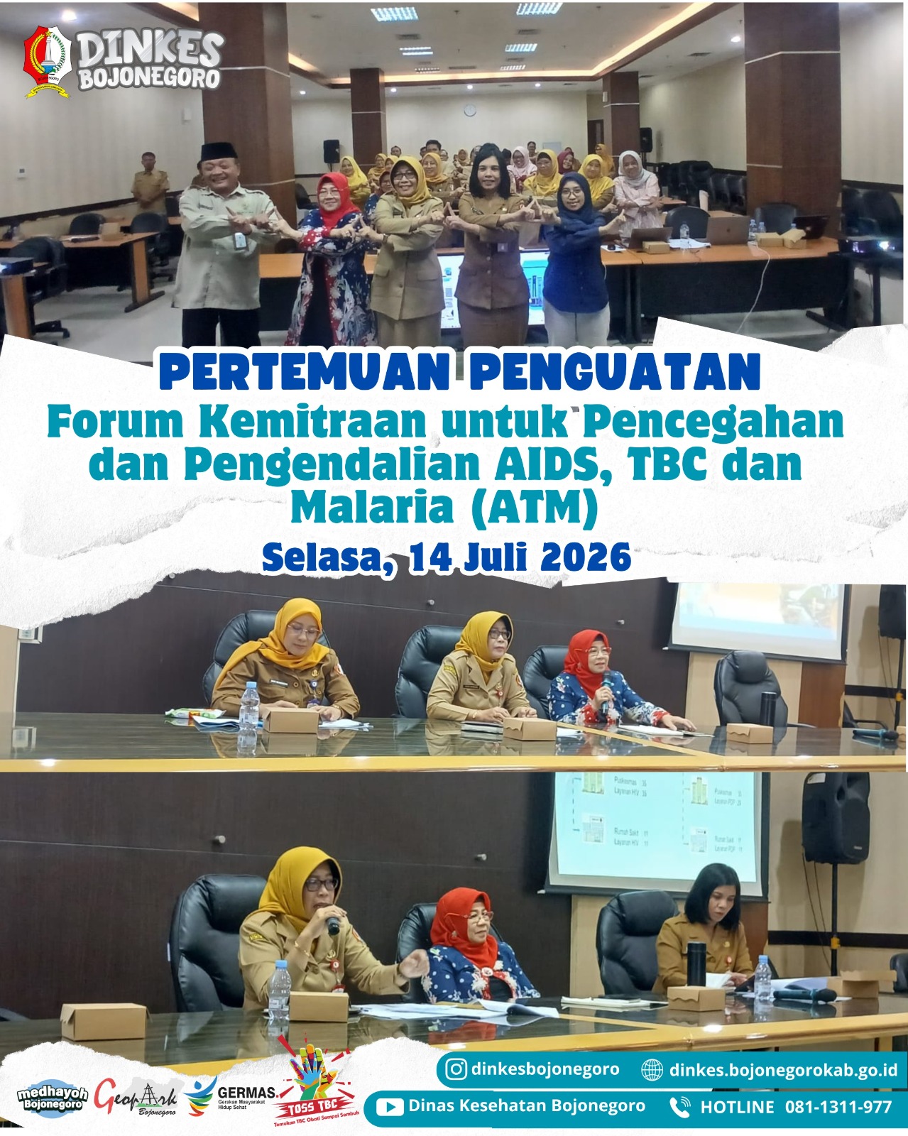Pertemuan Penguatan Forum Kemitraan untuk Pencegahan dan Pengendalian AIDS, TBC dan Malaria (ATM)