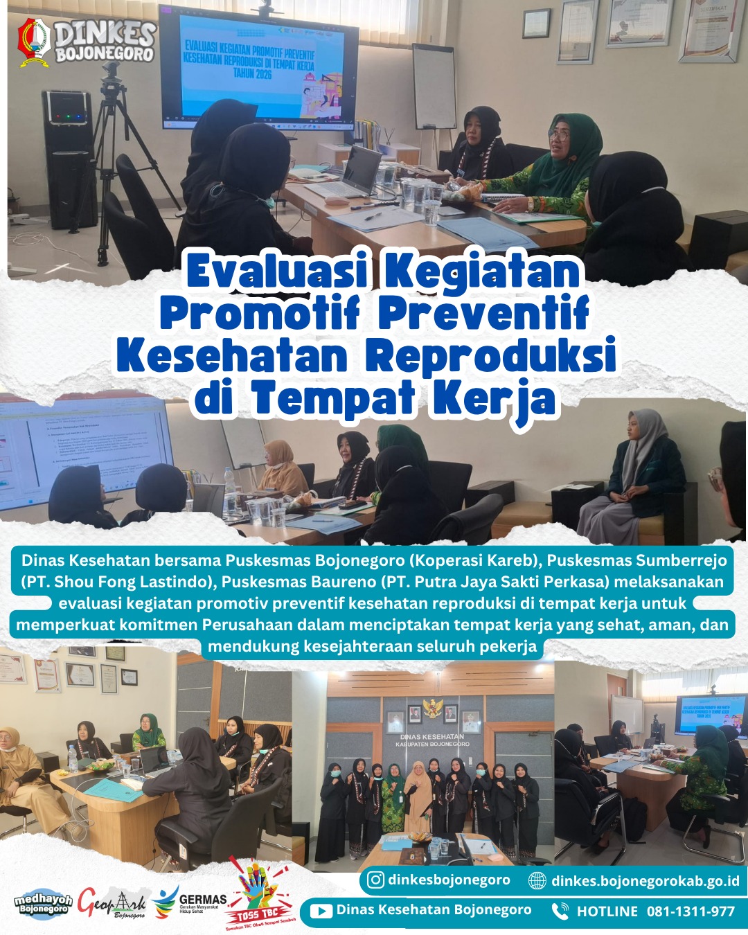 Evaluasi Kegiatan Promotif Preventif Kesehatan Reproduksi di Tempat Kerja