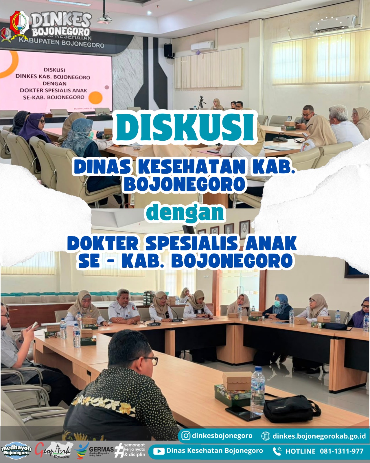 Diskusi Dinas Kesehatan dengan Dokter Spesialis Anak Se-Kab. Bojonegoro