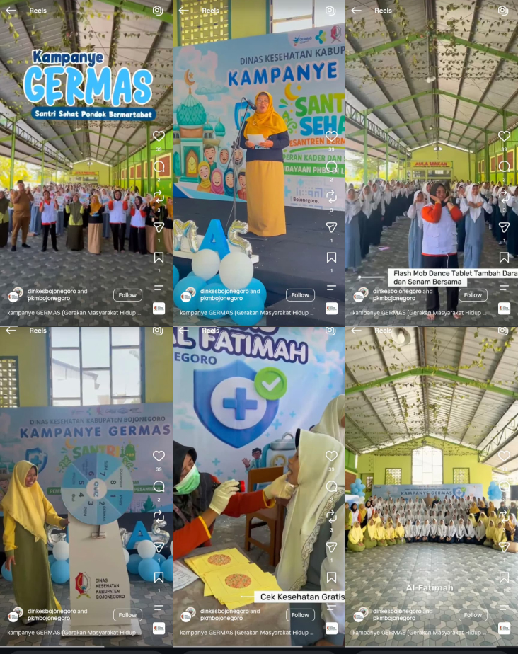 Kampanye Gerakan Masyarakat Hidup Bersih dan Sehat di Pesantren di Pondok Pesantren Al Fatimah
