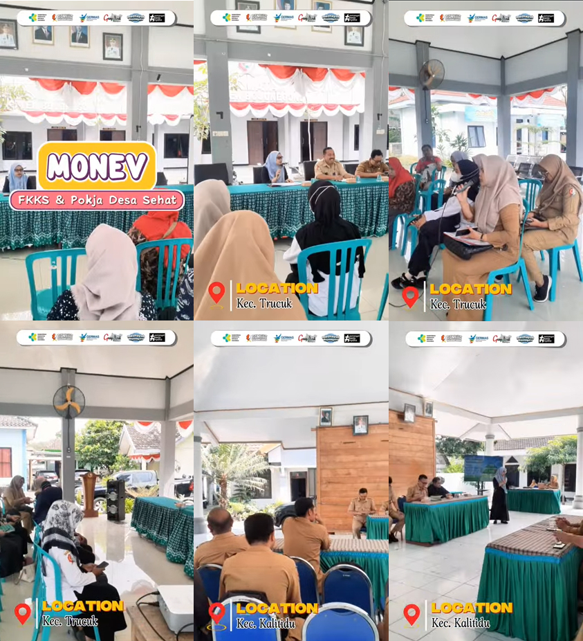 FKKS Monev Pokja Desa Sehat di Kecamatan Trucuk dan Kecamatan Kalitidu