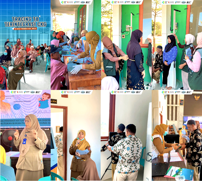 Kegiatan Tracing TB Terintegrasi CKG di Desa Trembes Kec. Malo