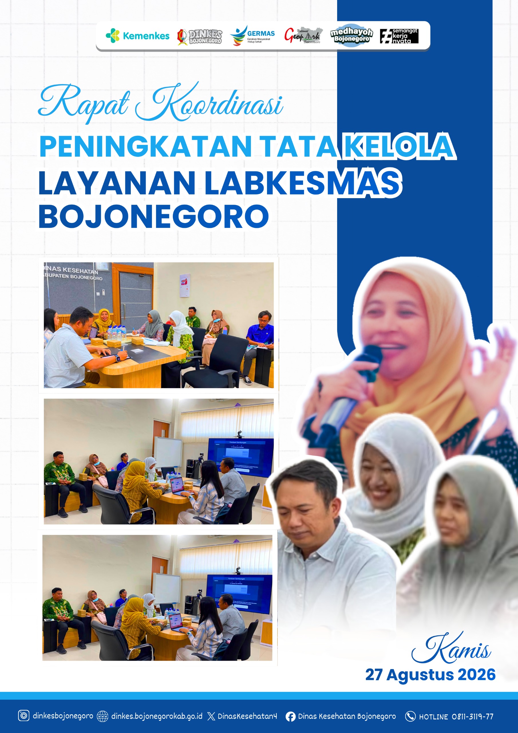 Rapat Koordinasi Peningkatan Tata Kelola Layanan Laboratorium Kesehatan Masyarakat Bojonegoro