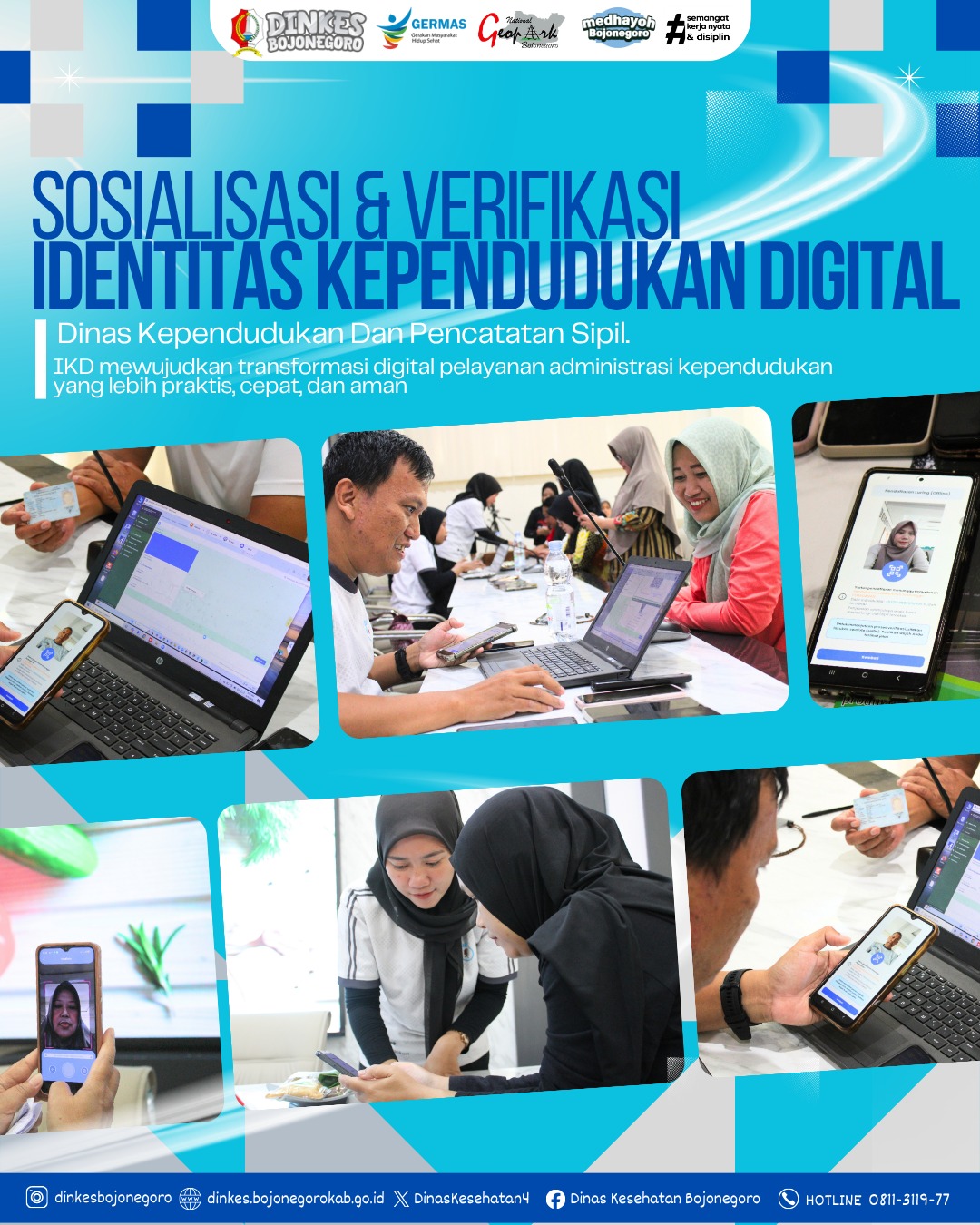 Sosialisasi & Verifikasi Identitas Kependudukan Digital (IKD) bersama Disdukcapil Bojonegoro