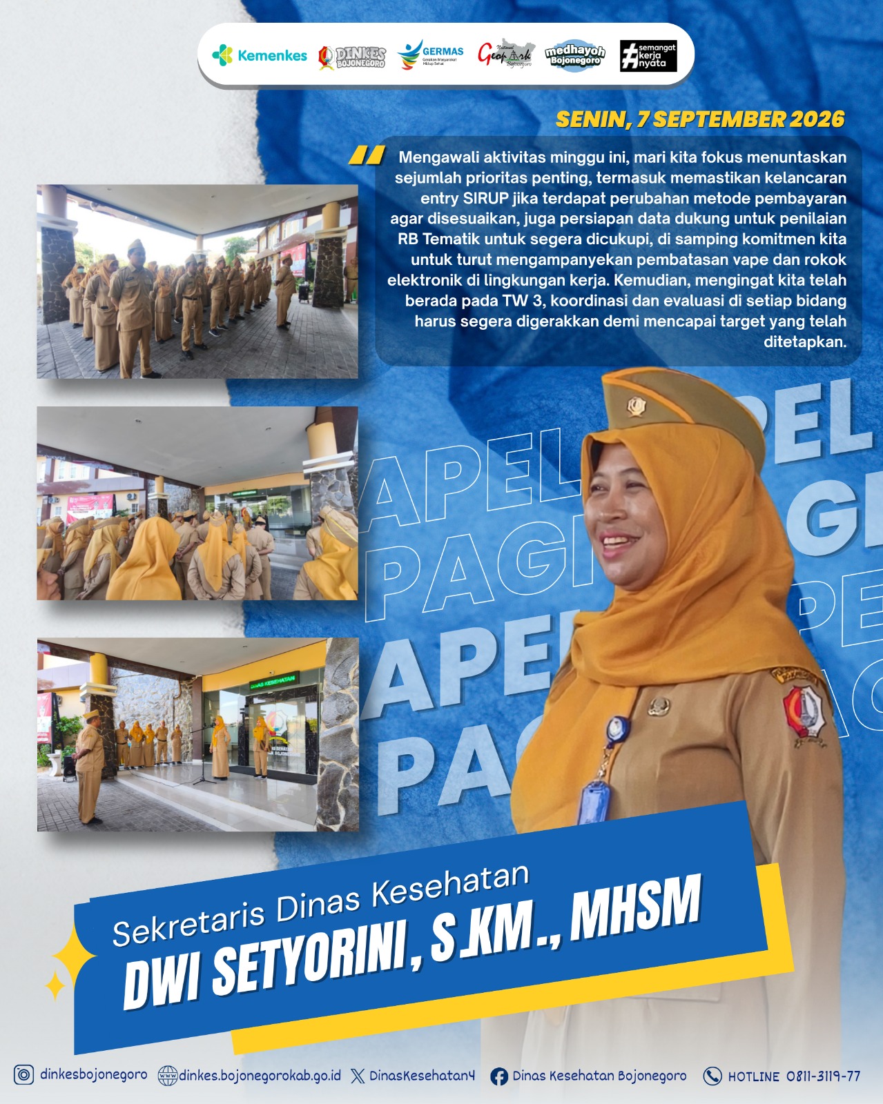 Apel Pagi Dinas Kesehatan - 7 September 2026