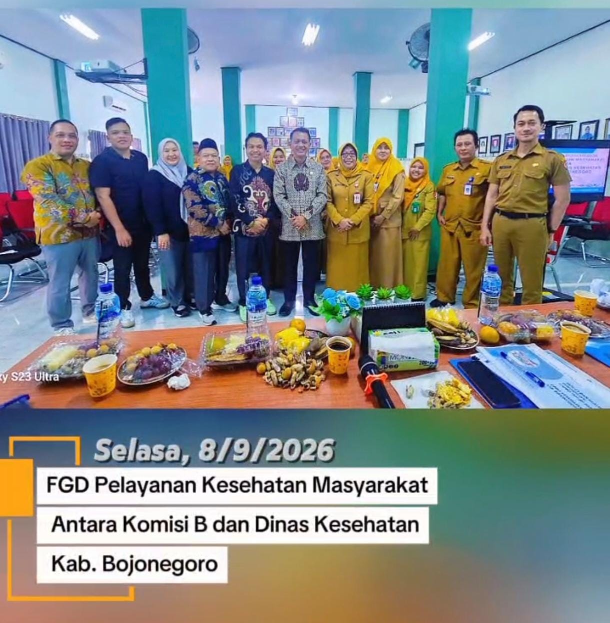 Focus Group Discussion (FGD) Pelayanan Kesehatan Masyarakat antara Komisi B dan Dinkes Bojonegoro