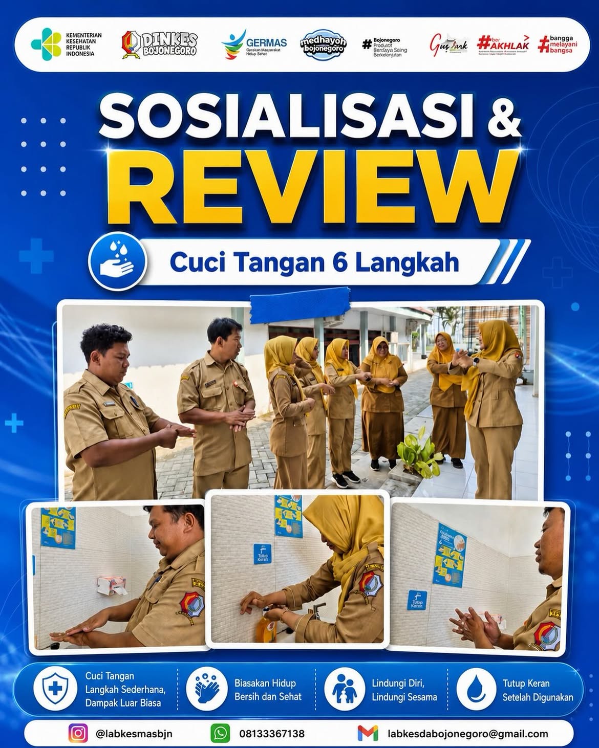 🧼✨ SOSIALISASI & REVIEW CUCI TANGAN 6 LANGKAH ✨🧼