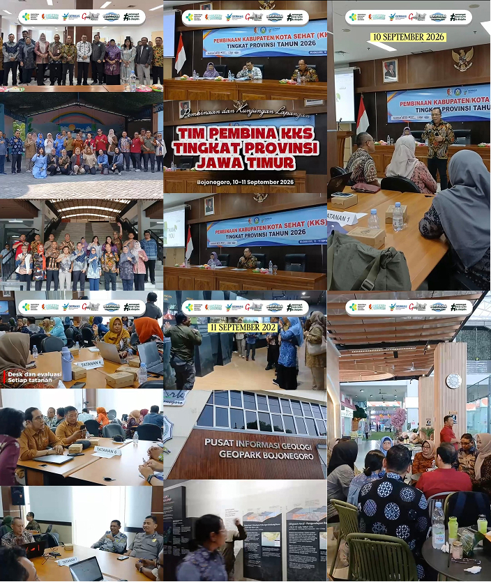 Pembinaan Kabupaten/Kota Sehat (KKS) & kunjungan lapangan Tim Pembina KKS Tingkat Provinsi Jatim