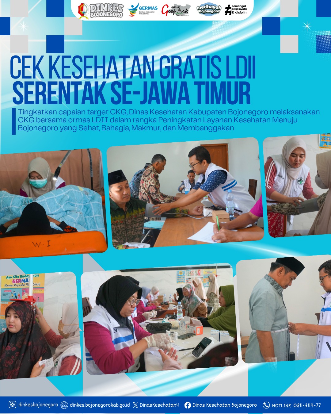 Kick off CKG LDII se- Provinsi Jawa Timur Tahun 2026 di Kabupaten Bojonegoro