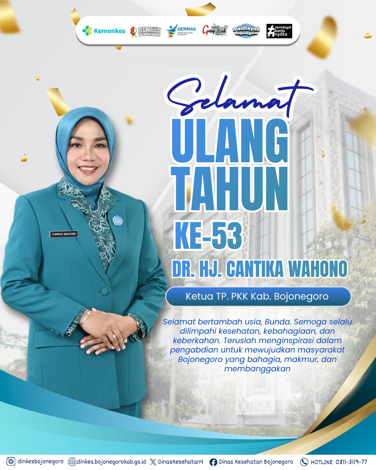 Selamat Ulang Tahun ke-53 Dr. Hj. Cantika Wahono