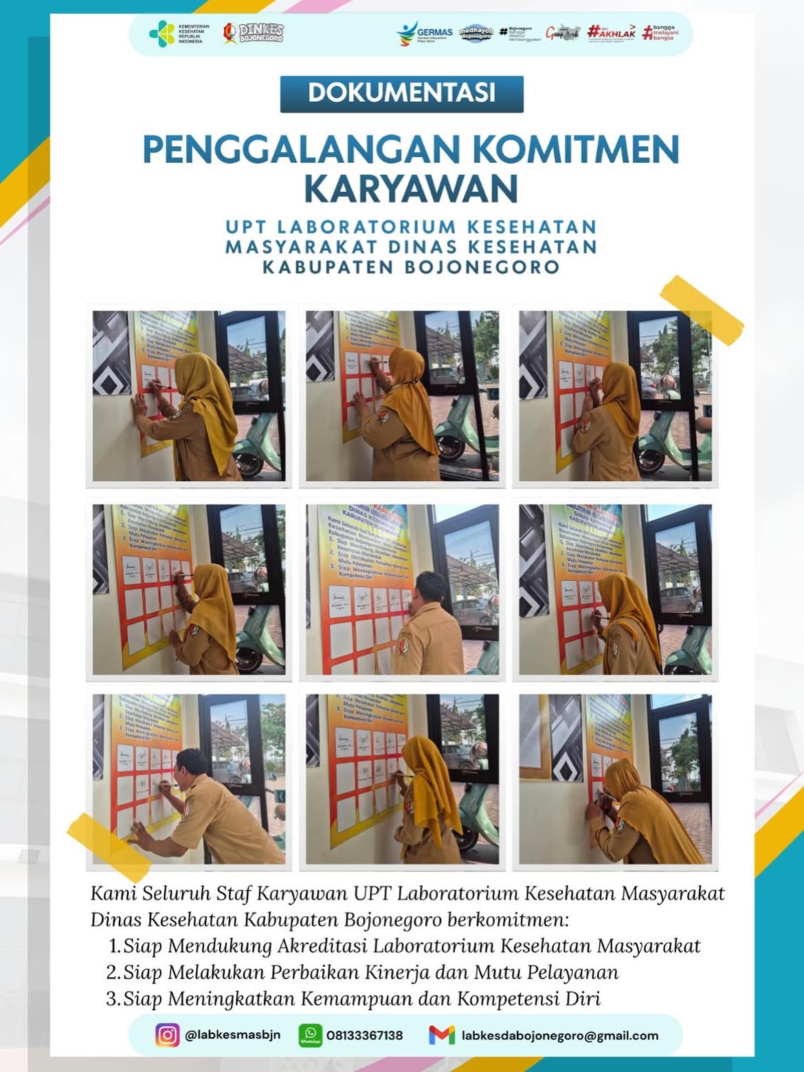 💙 PENGGALANGAN KOMITMEN KARYAWAN UPT LABKESMAS BOJONEGORO 💙