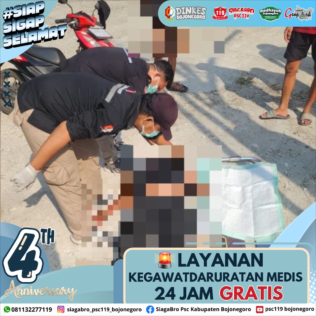 🔰 LAPORAN KEJADIAN KEGAWATDARURATAN MEDIS PRA RUMAH SAKIT SIAGA BRO PSC 119 KAB. BOJONEGORO 🔰