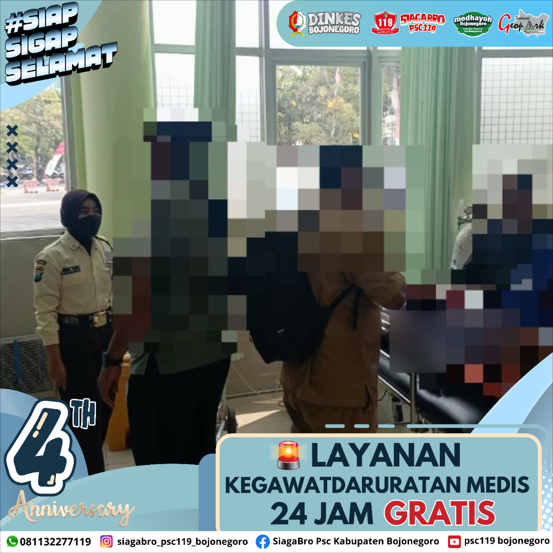 🔰 LAPORAN KEJADIAN KEGAWATDARURATAN MEDIS PRA RUMAH SAKIT SIAGA BRO PSC 119 PUSKESMAS BOJONEGORO 🔰