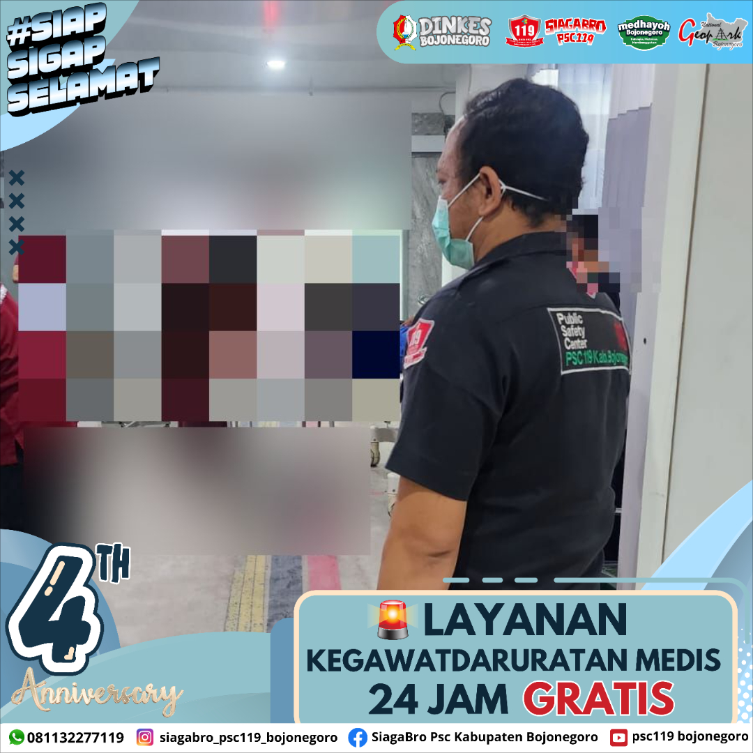🔰 LAPORAN KEJADIAN KEGAWATDARURATAN MEDIS PRA RUMAH SAKIT SIAGA BRO PSC 119 KAB. BOJONEGORO 🔰