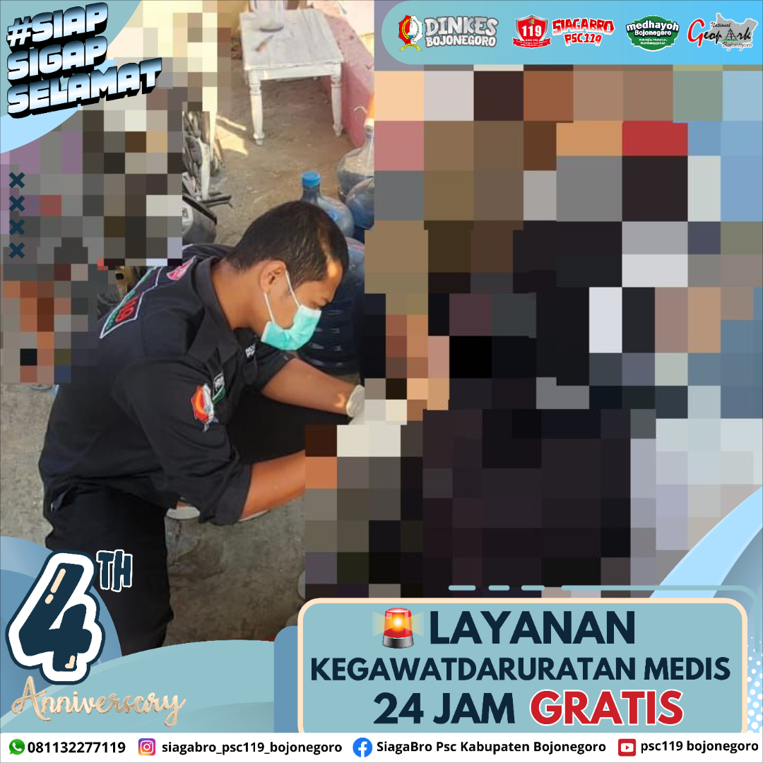 🔰 LAPORAN KEJADIAN KEGAWATDARURATAN MEDIS PRA RUMAH SAKIT SIAGA BRO PSC 119 KAB. BOJONEGORO 🔰