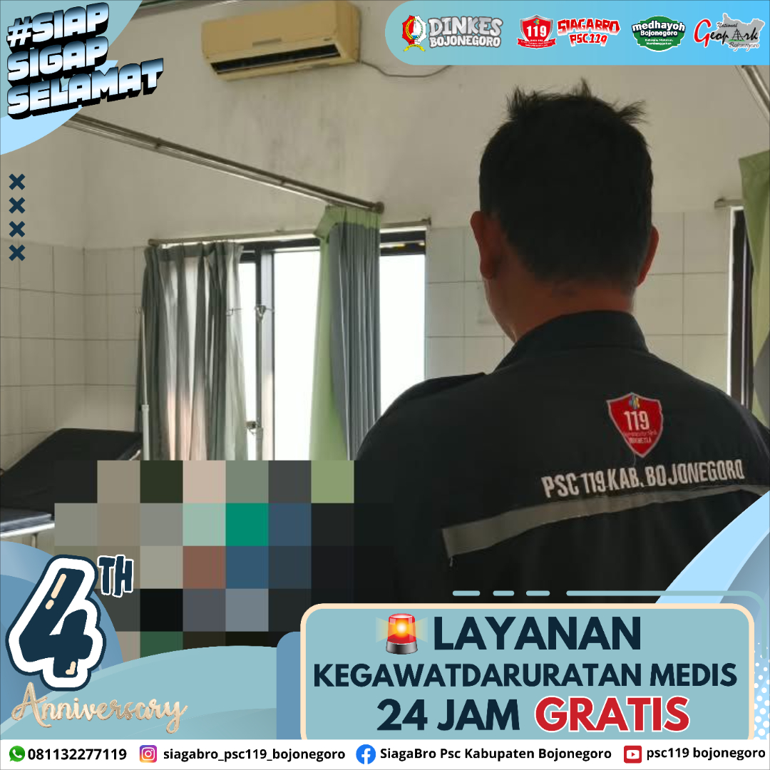 🔰 LAPORAN KEJADIAN KEGAWATDARURATAN MEDIS PRA RUMAH SAKIT SIAGA BRO PSC 119 KAB. BOJONEGORO 🔰