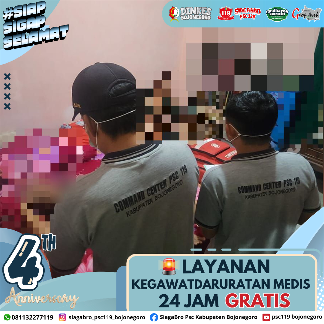 🔰 LAPORAN KEJADIAN KEGAWATDARURATAN MEDIS PRA RUMAH SAKIT SIAGA BRO PSC 119 KAB. BOJONEGORO 🔰