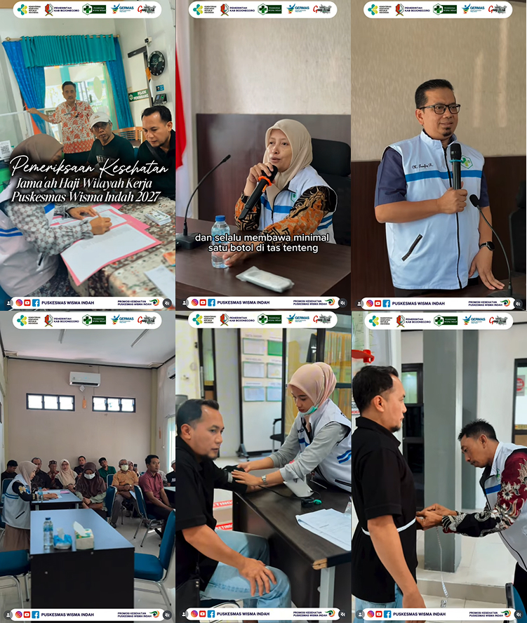 Pemeriksaan Kesehatan Jama'ah Haji Wilayah Kerja Puskesmas Wisma Indah 2027