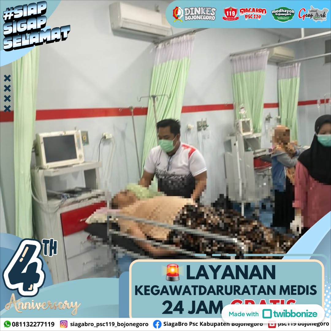 🔰*LAPORAN KEJADIAN KEGAWATDARURATAN MEDIS PRA RUMAH SAKIT SIAGA BRO PSC 119 PUSKESMAS NGUMPAKDALEM*🔰