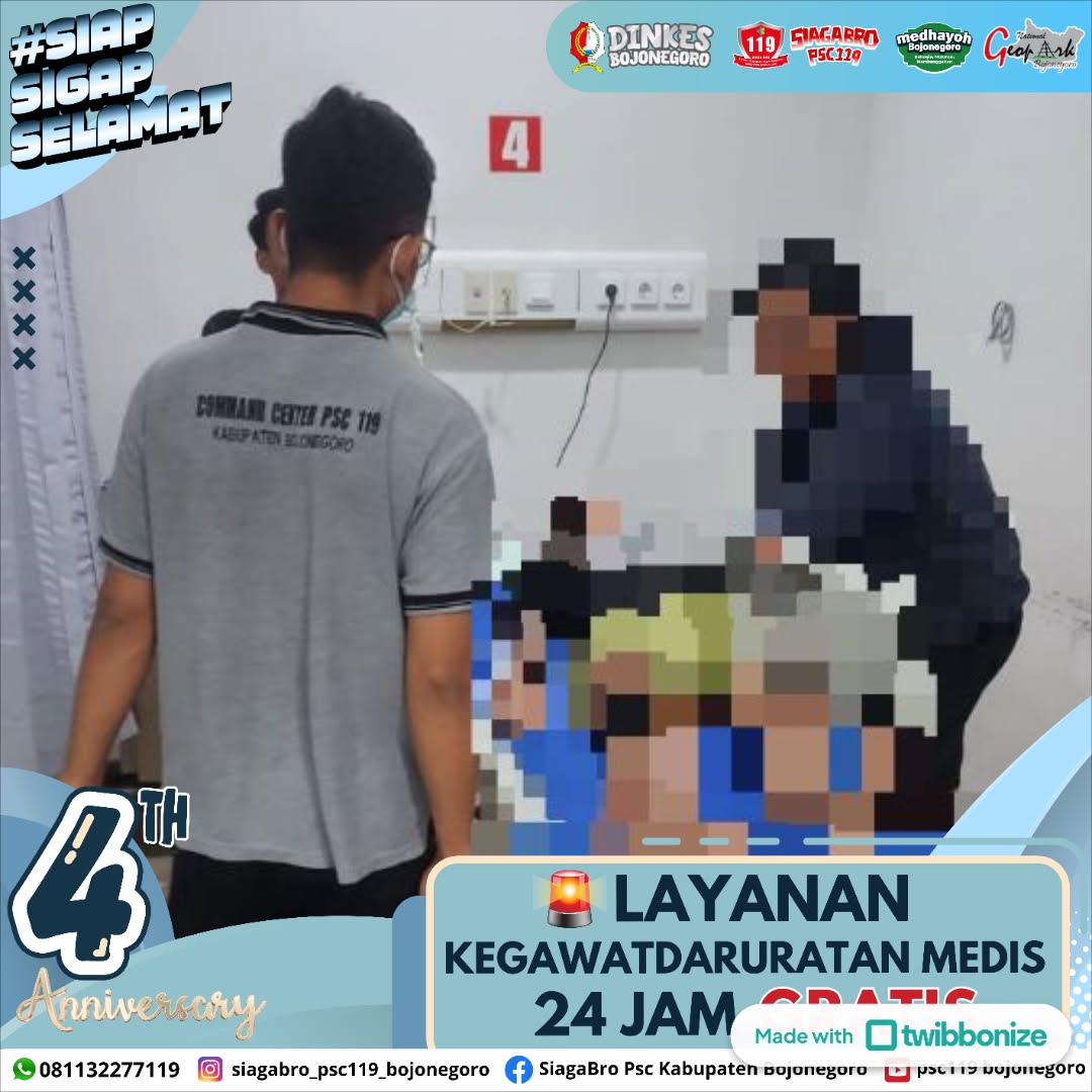 🔰 *LAPORAN KEJADIAN KEGAWATDARURATAN MEDIS PRA RUMAH SAKIT SIAGA BRO PSC 119 KAB. BOJONEGORO* 🔰