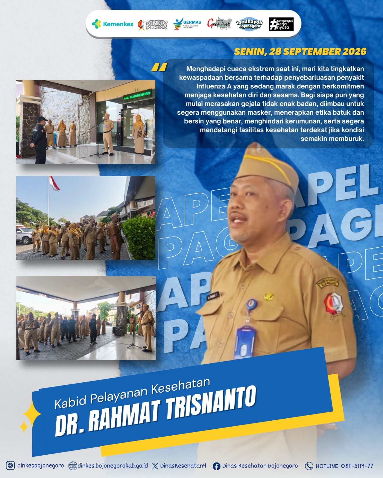 Apel Pagi Dinas Kesehatan - 28 September 2026