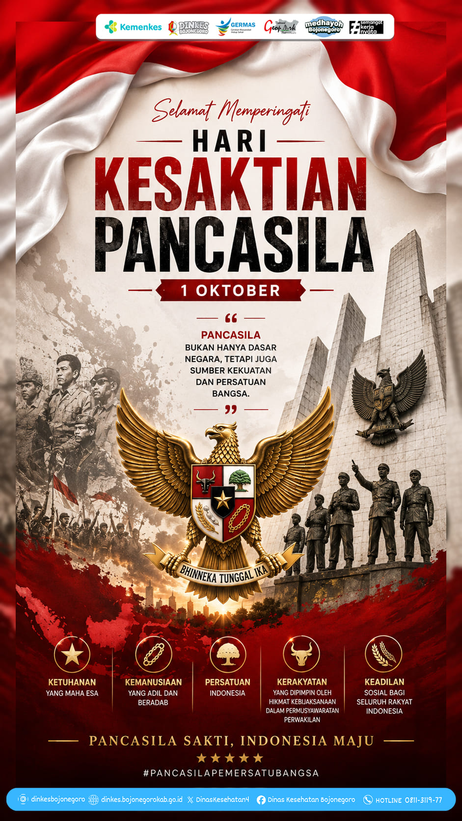 Selamat memperingati Hari Kesaktian Pancasila 1 Oktober 2026.