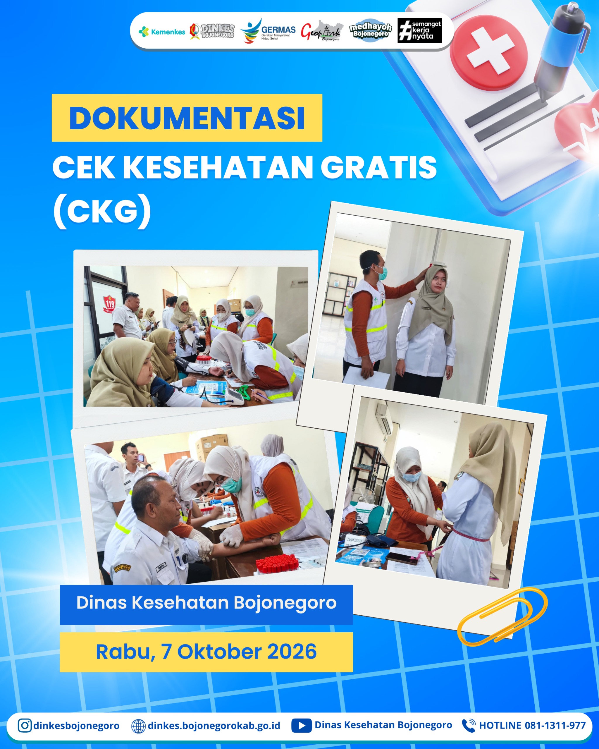 Deteksi Dini Risiko Penyakit, ASN Dinkes Bojonegoro Ikuti Cek Kesehatan Gratis