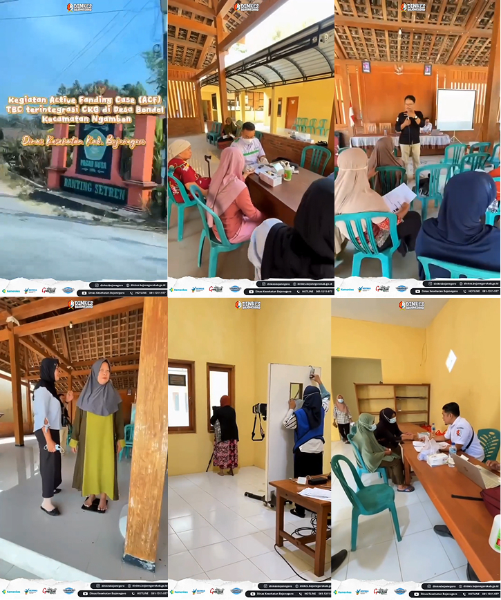 Kegiatan Active Case Finding (ACF) TBC terintegrasi CKG di Desa Bondol, Kecamatan Ngambon.