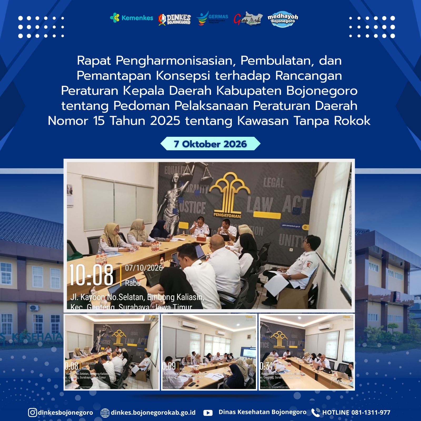 📋 Rapat Pengharmonisasian, Pembulatan, dan Pemantapan Konsepsi Rancangan Perda KTR