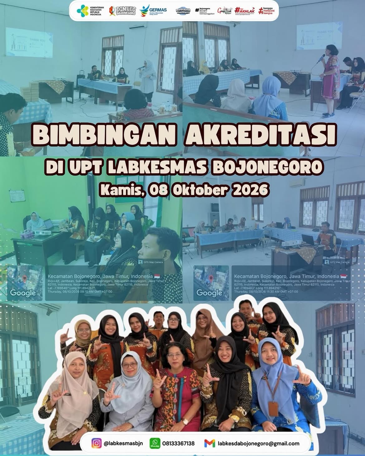 📢 BIMBINGAN AKREDITASI UPT LABKESMAS BOJONEGORO🏥✨