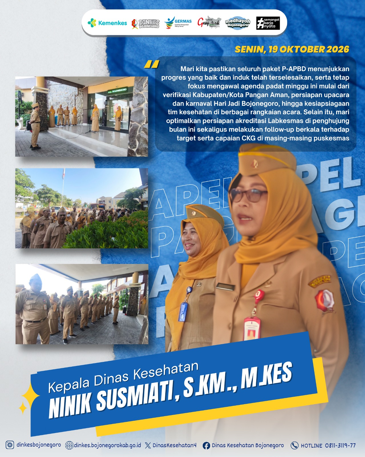 Apel Pagi Dinas Kesehatan - 19 Oktober 2026